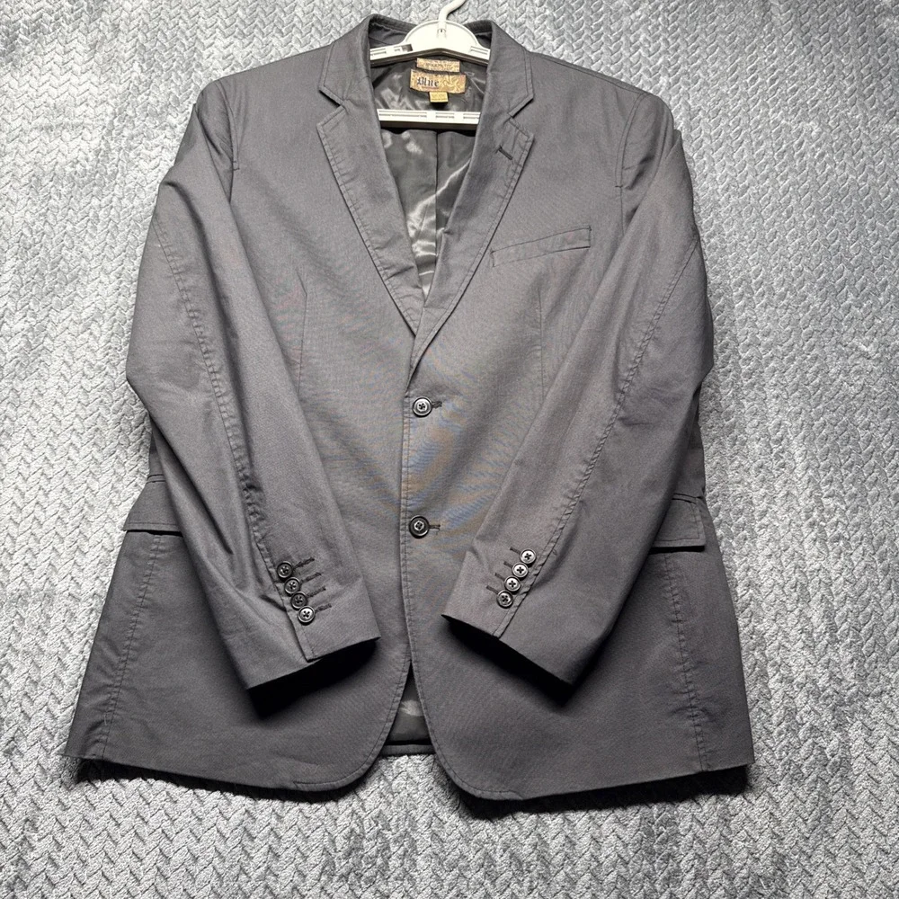 Pronto Uomo Blue Label Sport Jacket Men Sz L Modern Fit Cotton Nylon Lycra Blend